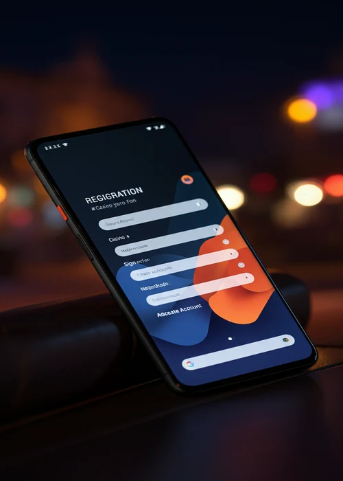 A close-up view of the Gw Casino registration form on a desktop screen, showing fields for personal details and password creation.